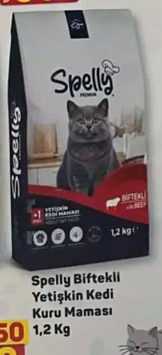 Spelly Biftekli Yetişkin Kedi Maması 1.2Kg