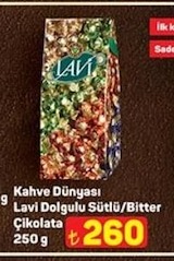 Kahve Dünyası Lavi Dolgulu Sütlü/Bitter Çikolata 250 G