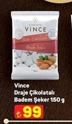 Vince Draje Çikolatalı Badem Şeker 150G