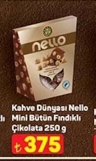 Kahve Dünyasi Nello Mini Bütün Fındıklı Çikolata 250 G