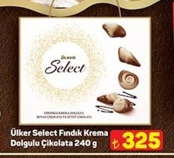 Ülker Select Fındık Krema Dolgulu Çikolata 240 G