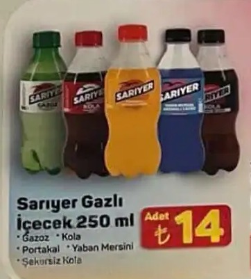 Sariyer Gazli İçecek 250 Ml