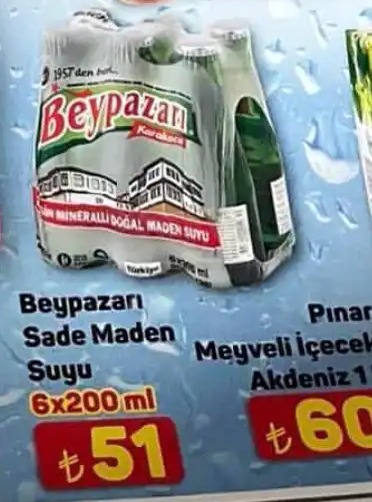Beypazarı Sade Maden Suyu 6X200 Ml