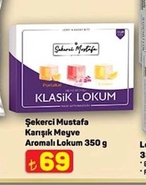 Şekerci Mustafa Karışık Meyve Aromalı Lokum 350G