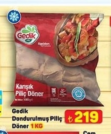 Gedik Dondurulmuş Piliç Döner 1 Kg