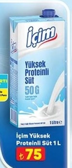 İçim Yüksek Proteinli Süt 1L