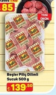 Beşler Piliç Dilimli Sucuk 500 G