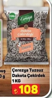 Çerezya Tuzsuz Dakota Çekirdek 1Kg