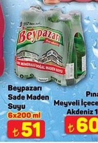 Beypazari Sade Maden Suyu 6X200Ml