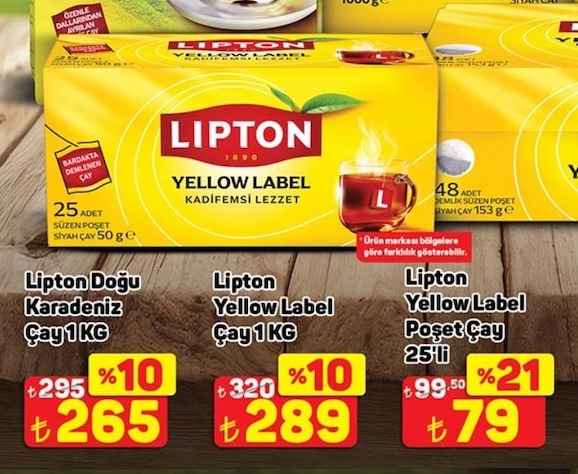 Lipton Yellow Label Kadifemsi Lezzet Siyah Cay 50 G