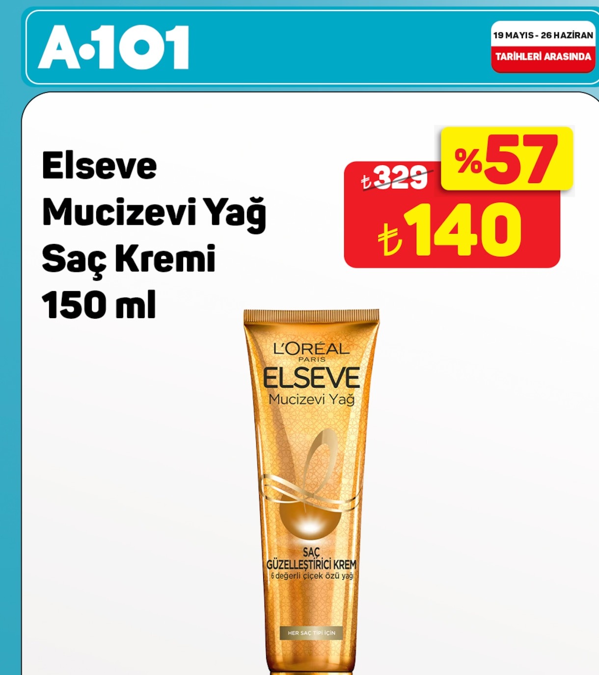 Elseve Mucizevi Yağ Saç Kremi 150 Ml