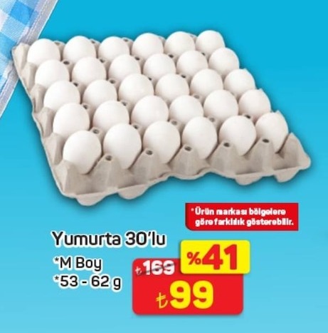 Yumurta 30'Lu M Boy
