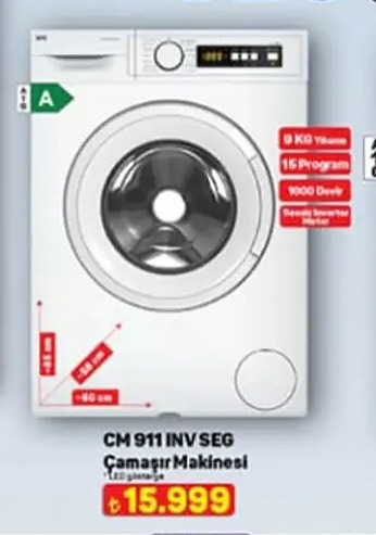 Seg Cm 911 Inv Seg Çamaşır Makinesi