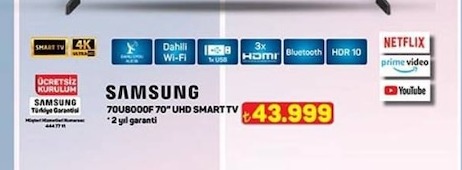 Samsung 70U8000F 70" Uhd Smart Tv