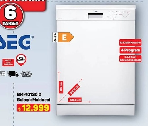 Aeg Bm 40150 D Bulaşık Makinesi