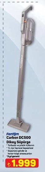 Fantom Carbon Dc500 Dikey Süpürge