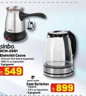 Sinbo Scm-2991 Elektrikli Cezve