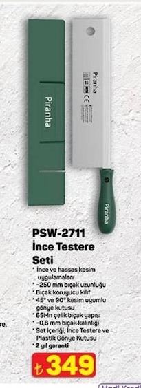 Piranha Psw-2711 İnce Testere Seti