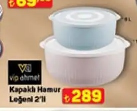 Kapakh Hamur Leğeni 2'Li