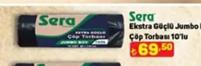 Sera Ekstra Güçlü Jumbo Çöp Torbası 10'Lu