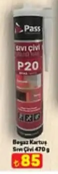 Sıvı Çivi P20 Beyaz Kartuş 470G