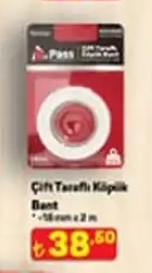 Pass Çift Taraflı Köpük Bant 16Mm X 2M