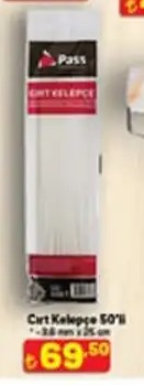 Pass Cirt Kelepçe 50'Li