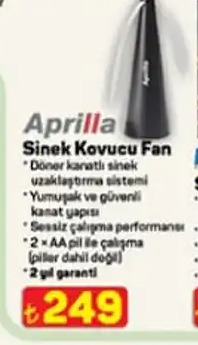Aprilia Sinek Kovucu Fan