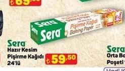 Sera Hazir Kesim Pişirme Kağıdı 24'Lü