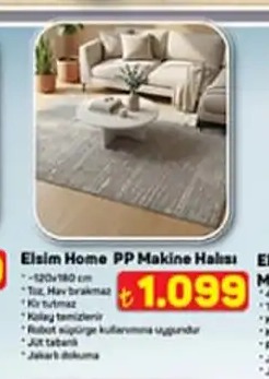 Elsim Home Pp Makine Halisi 120X180 Cm