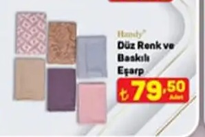 Hamdy Düz Renk Ve Baskılı Eşarp