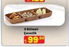 3 Bölmeli Çerezlik
