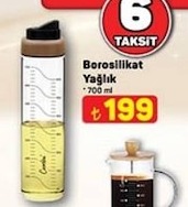 Borosilikat Yağlık 700Ml