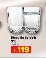 Diony Su Bardağı 3'Lü 265Cc