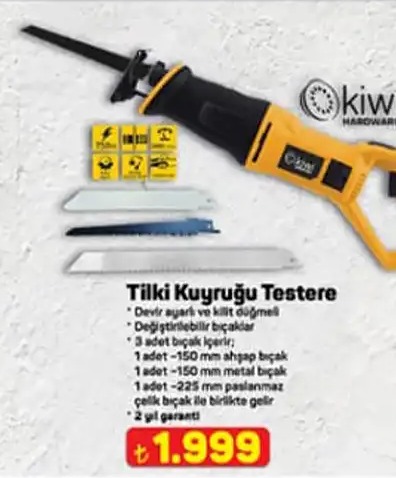 Tilki Kuyruğu Testere