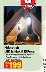 Mıknatıslı Led Işıldak & El Feneri