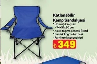 Katlanabilir Kamp Sandalyesi