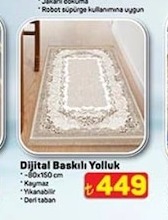 Dijital Baskili Yolluk 60X150Cm