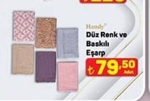 Handy Düz Renk Ve Baskılı Eşarp