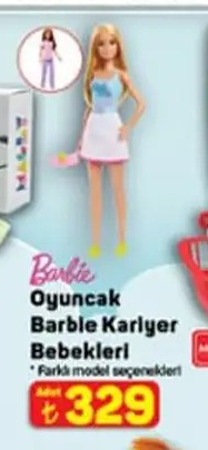 Oyuncak Barbie Kariyer Bebekleri