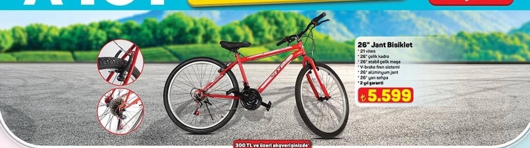 26" Jant Bisiklet Vitesli