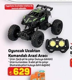 Oyuncak Uzaktan Kumandalı Arazi Aracı