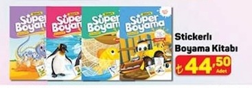 Stickerli Boyama Kitabı