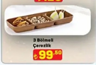 3 Bölmeli Çerezlik