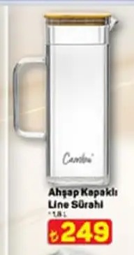 Ahşap Kapaklı Line Sürahi 1.8L