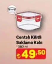 Contalı Kilitli Saklama Kabı 380 Ml