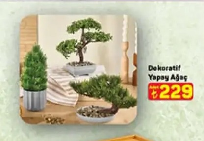 Dekoratif Yapay Ağaç