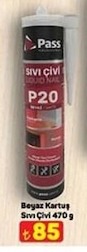 Pass Beyaz Kartuş Sıvı Çivi 470 G