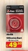 Pass Akrilik Silikonize Bant - 18 Mm X 2 M