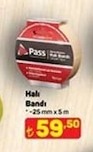 Pass Halı Bandı -25 Mm X 5 M